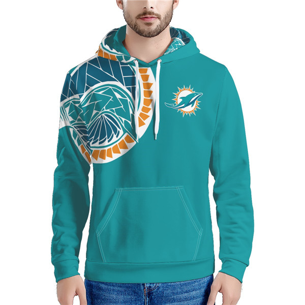 Men's Miami Dolphins Aqua Hoodie